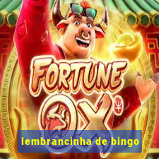 lembrancinha de bingo